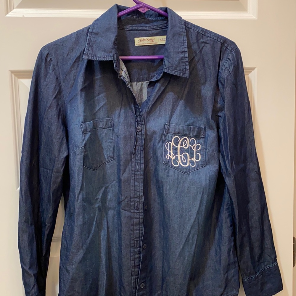 Denim Monogram Shirt